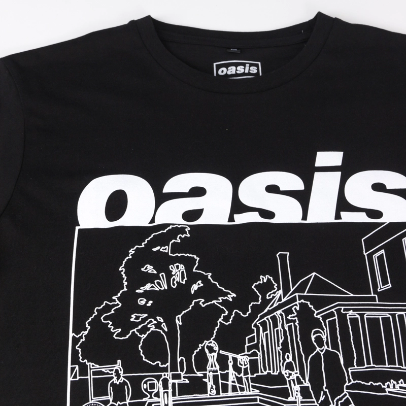 POLERA MANGA CORTA NEGRO HOMBRE BE HERE NOW OASIS - 4