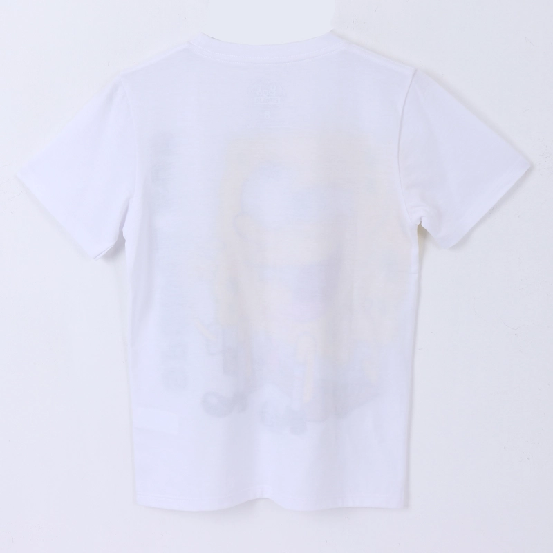 POLERA MANGA CORTA BLANCO NIÑO PERSONAJE BOB ESPONJA - 2