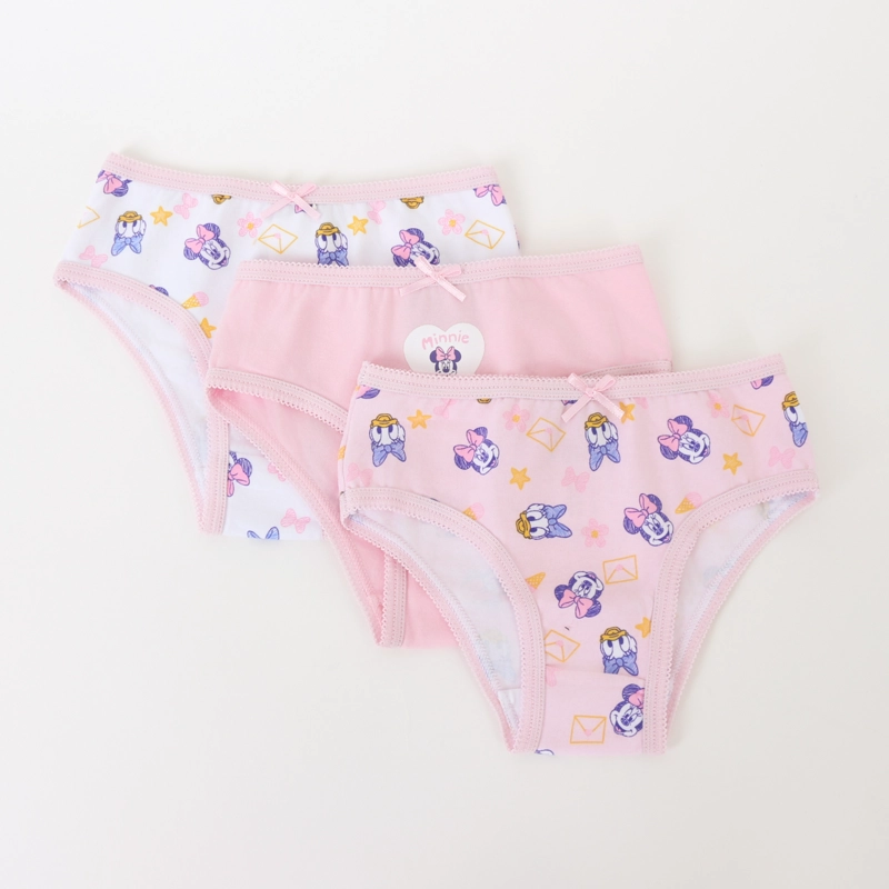 TRIPACK CALZON NIÑA ROSADO FULL PRINT MINNIE & DAISY DISNEY - 1