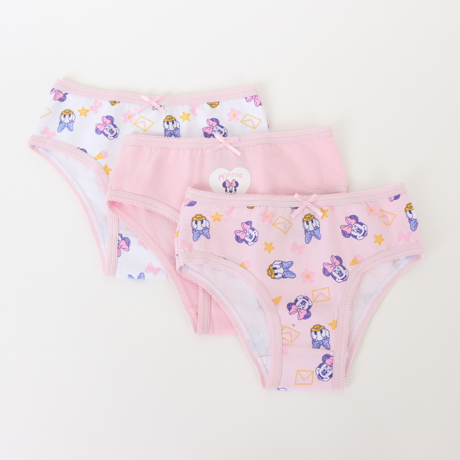 TRIPACK CALZON NIÑA ROSADO FULL PRINT MINNIE & DAISY DISNEY - 1