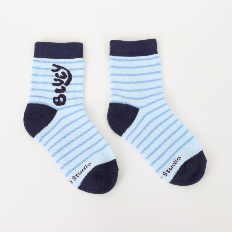 TRIPACK CALCETINES NIÑO CELESTE RAYAS BLUEY - 4