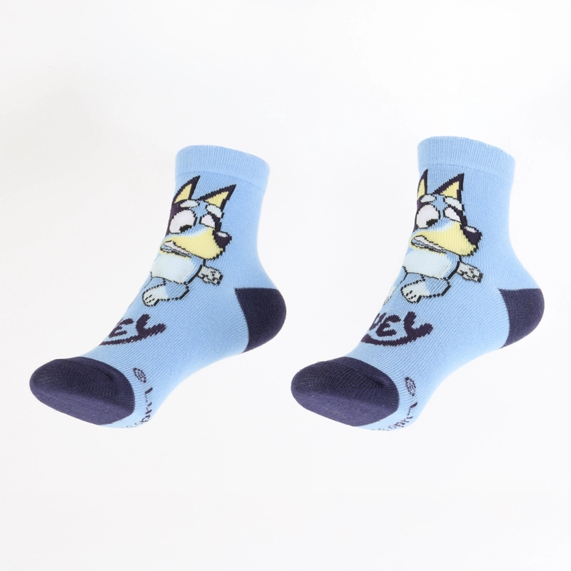 TRIPACK CALCETINES NIÑO CELESTE RAYAS BLUEY - 8
