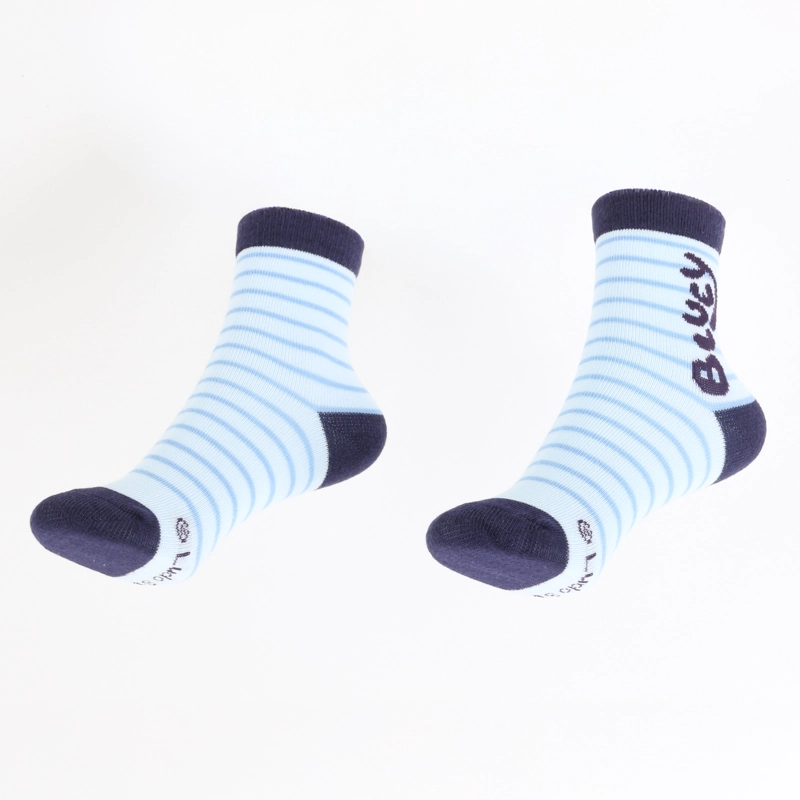 TRIPACK CALCETINES NIÑO CELESTE RAYAS BLUEY - 9