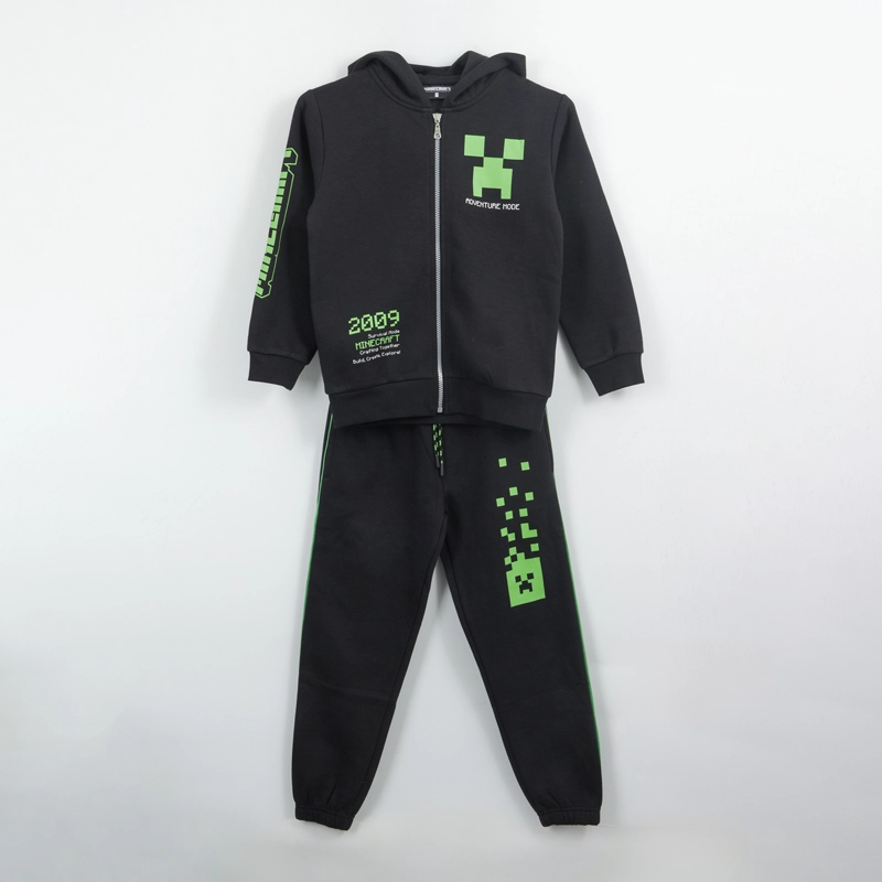 CONJUNTO BUZO NIÑO ADVENTURE MODE NEGRO MINECRAFT - 1
