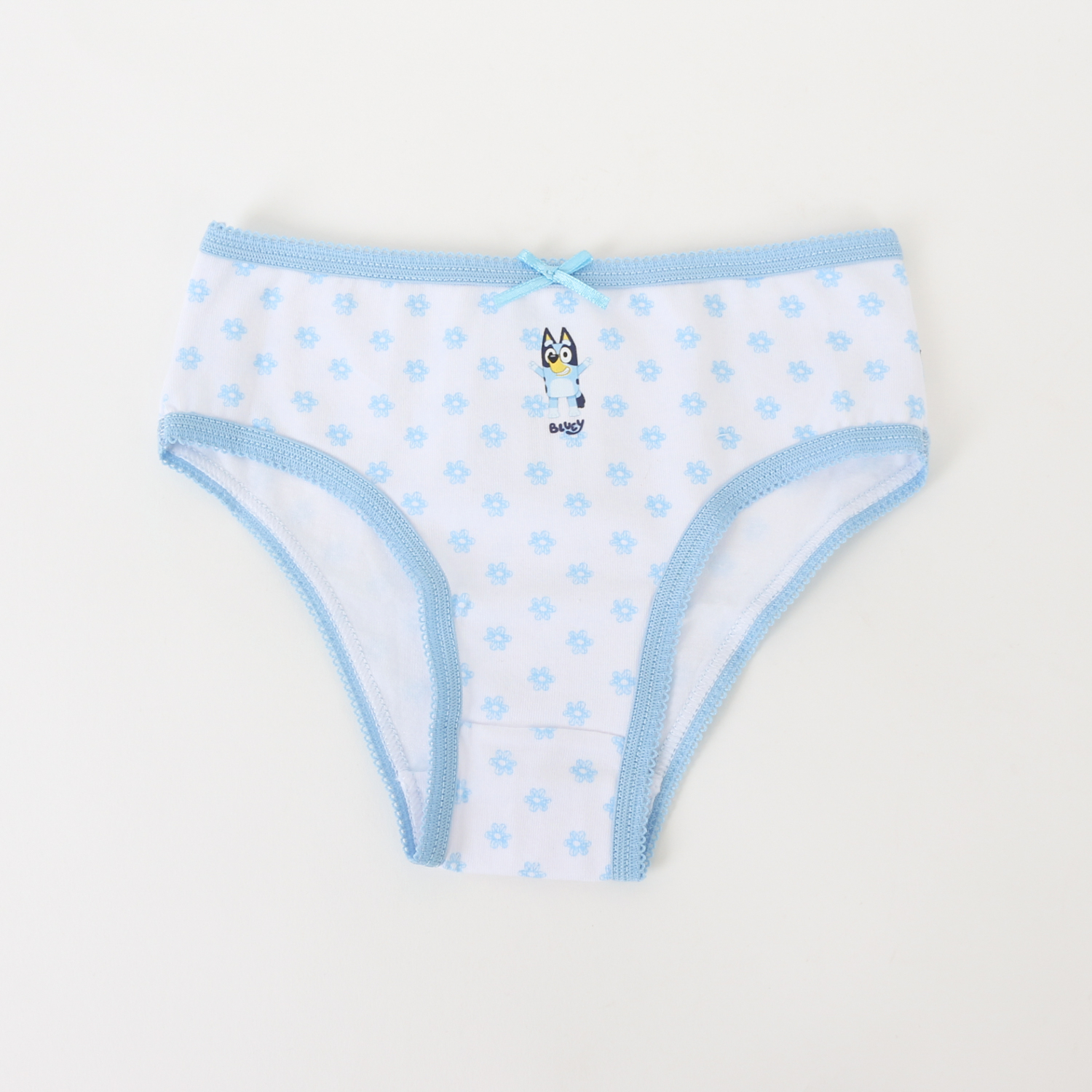 TRIPACK CALZON NIÑA FULL PRINT FLORES BLANCO BLUEY - 2