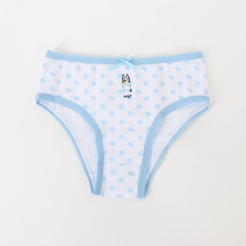 TRIPACK CALZON NIÑA FULL PRINT FLORES BLANCO BLUEY - 2