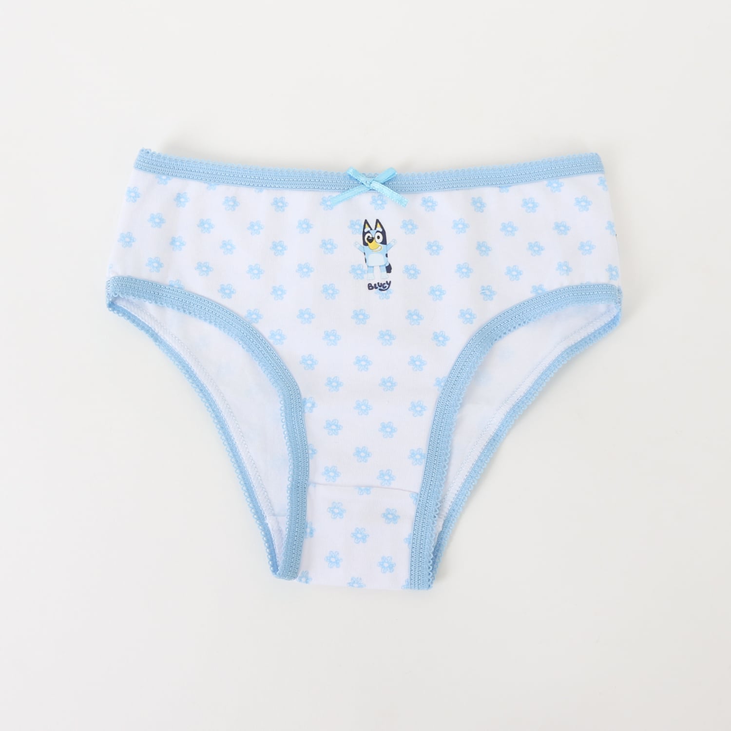 TRIPACK CALZON NIÑA FULL PRINT FLORES BLANCO BLUEY - 2