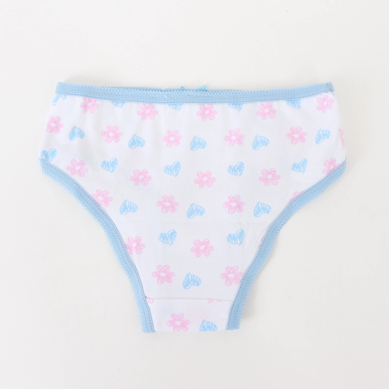 TRIPACK CALZON NIÑA FULL PRINT FLORES BLANCO BLUEY - 5