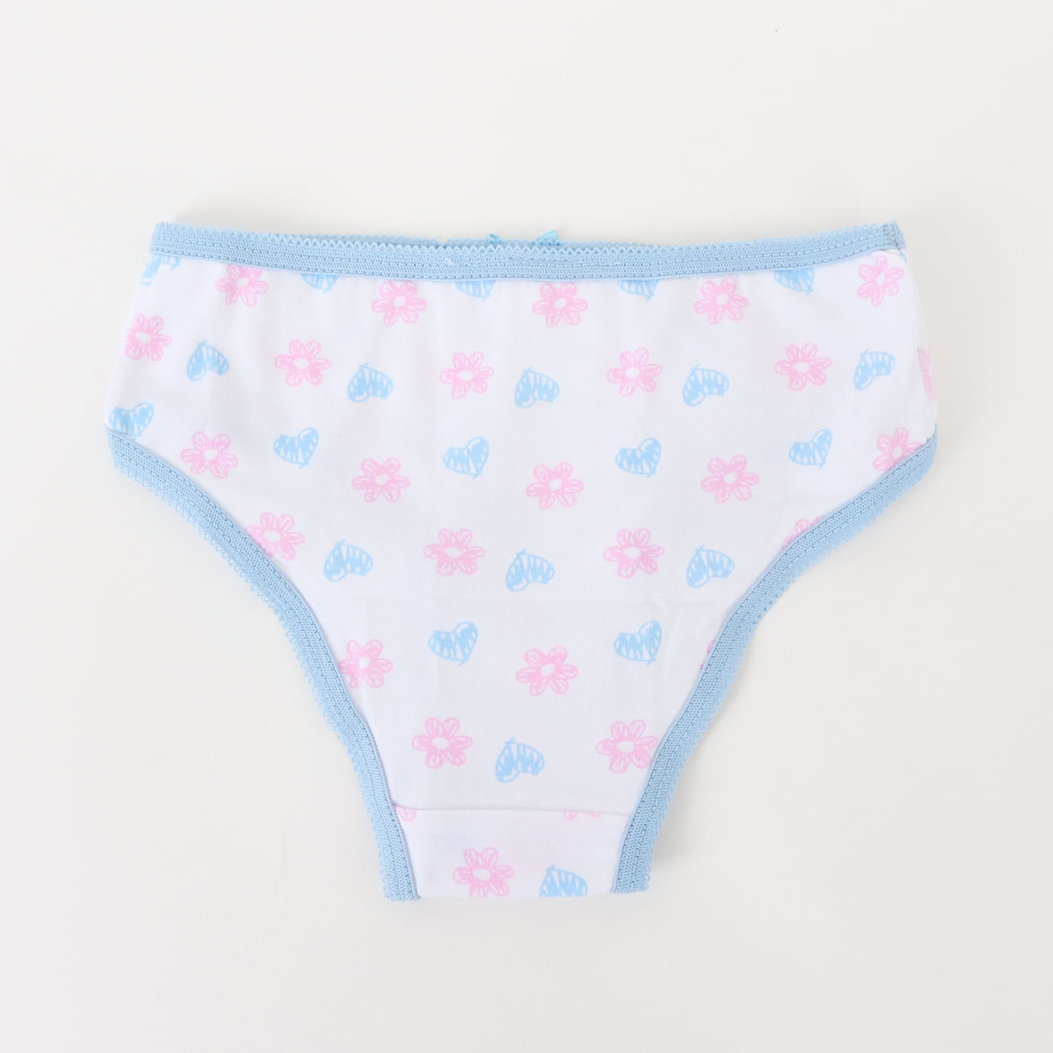TRIPACK CALZON NIÑA FULL PRINT FLORES BLANCO BLUEY - 5