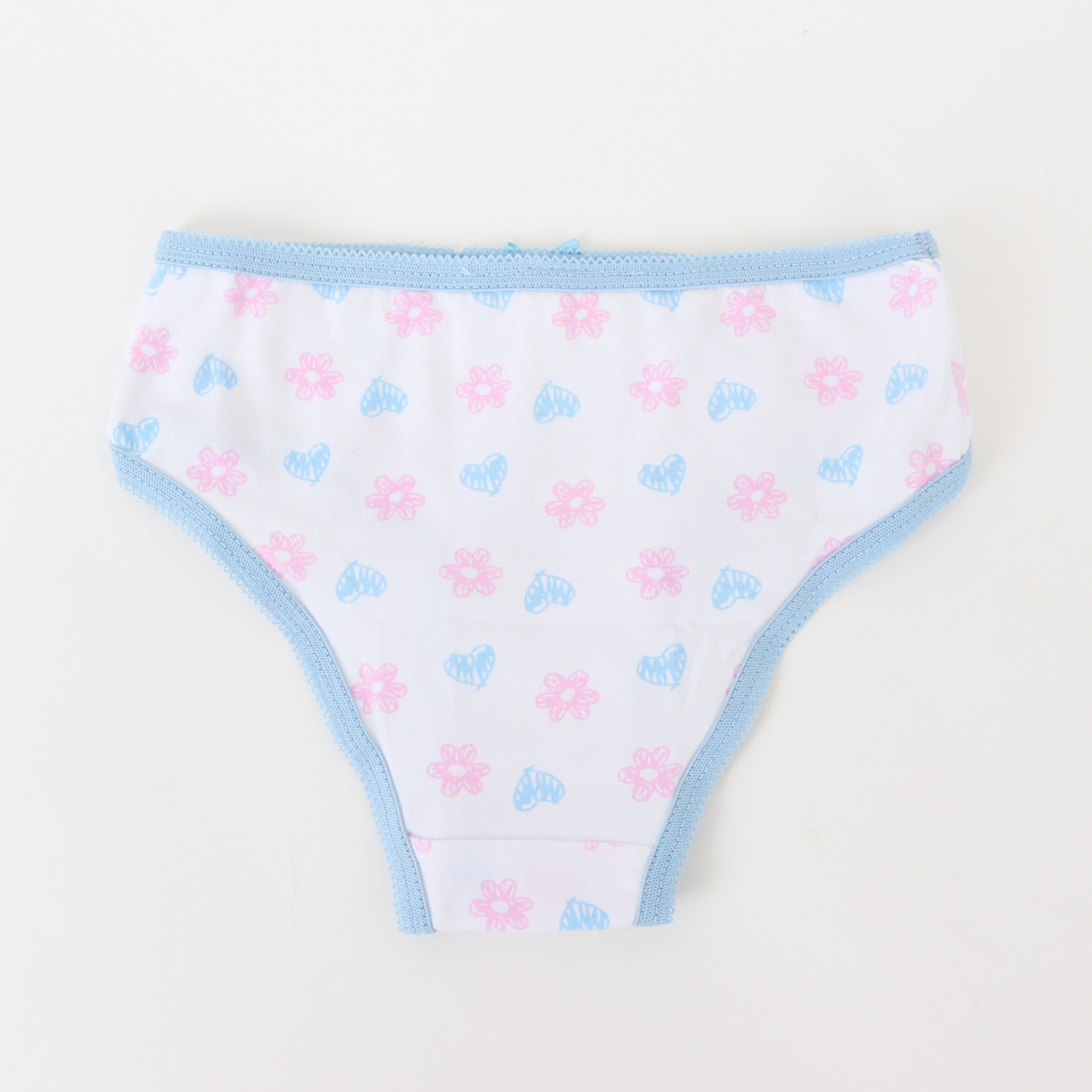 TRIPACK CALZON NIÑA FULL PRINT FLORES BLANCO BLUEY - 5