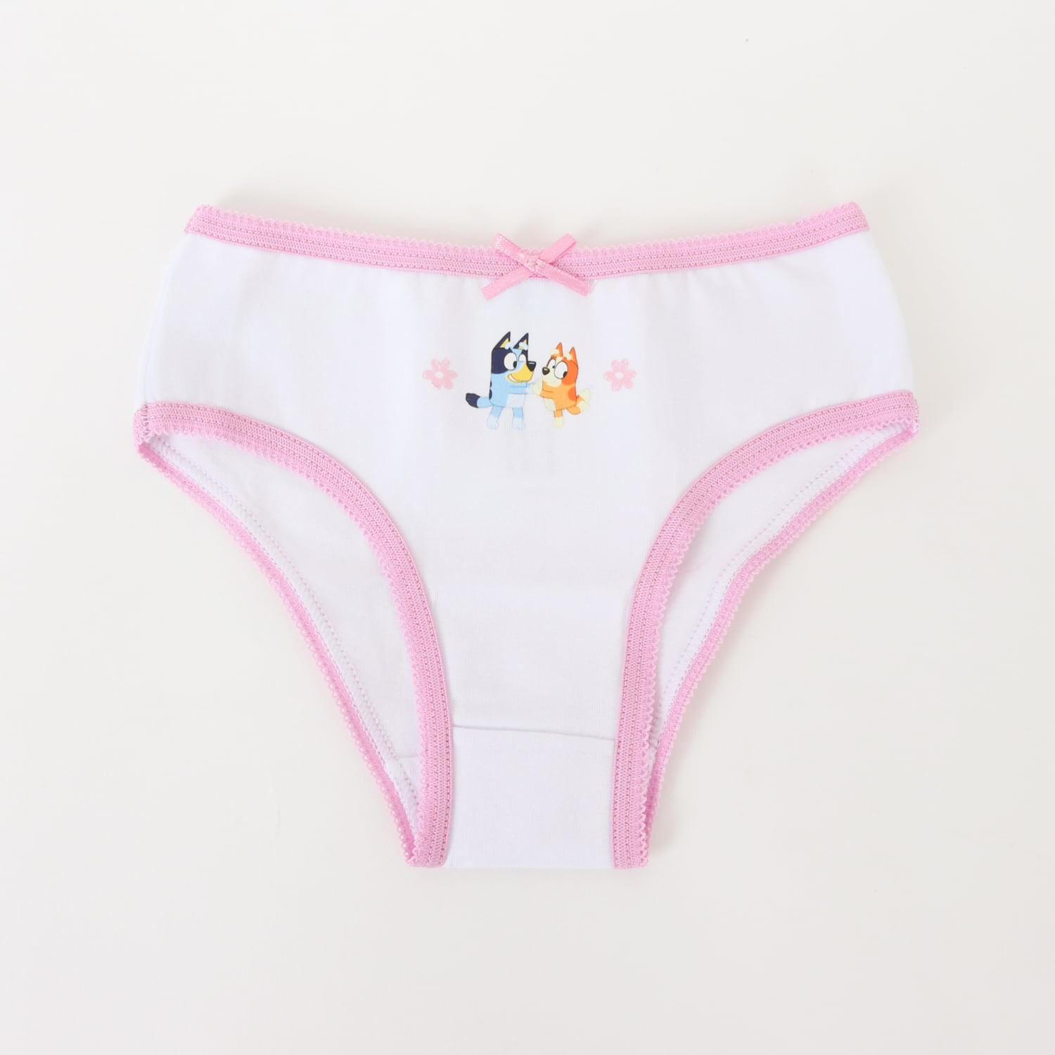 TRIPACK CALZON NIÑA FULL PRINT FLORES BLANCO BLUEY - 6