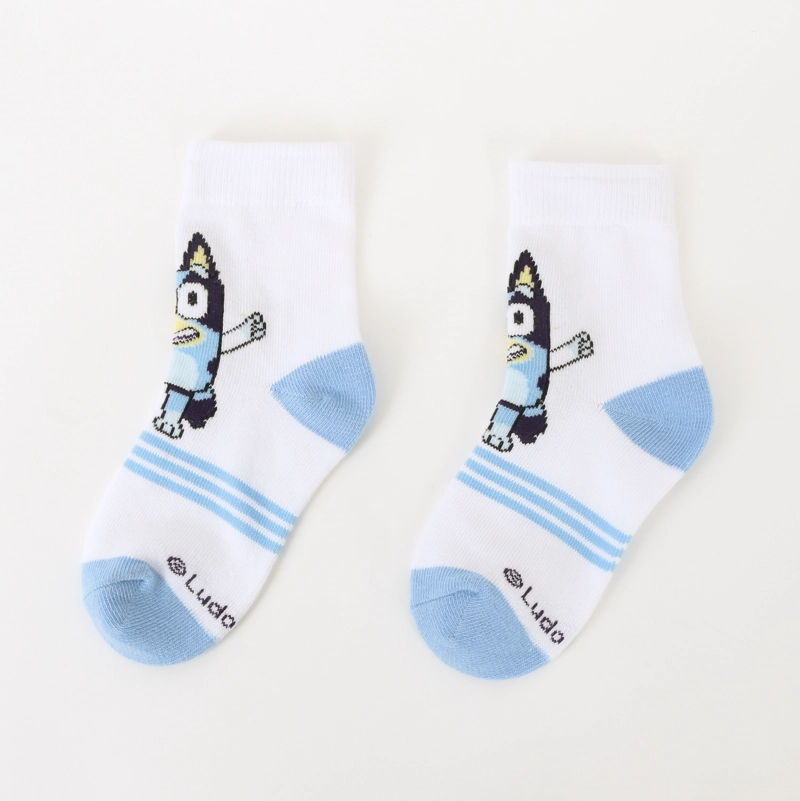TRIPACK CALCETINES NIÑA FULL PRINT BLANCO BLUEY - 2