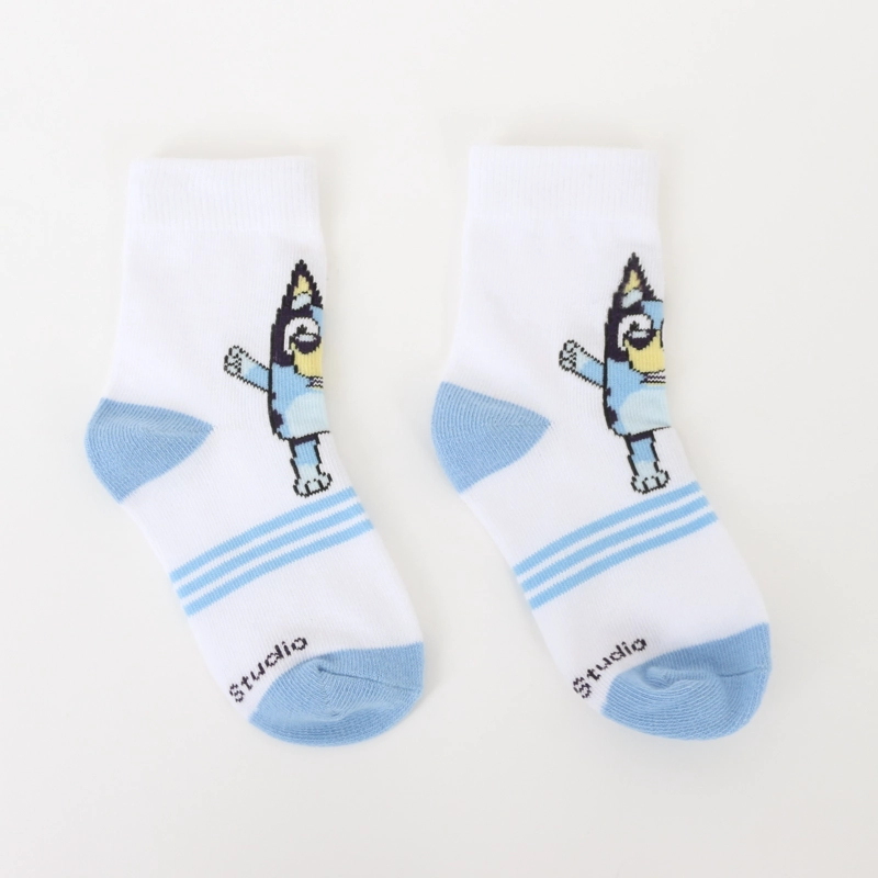TRIPACK CALCETINES NIÑA FULL PRINT BLANCO BLUEY - 3