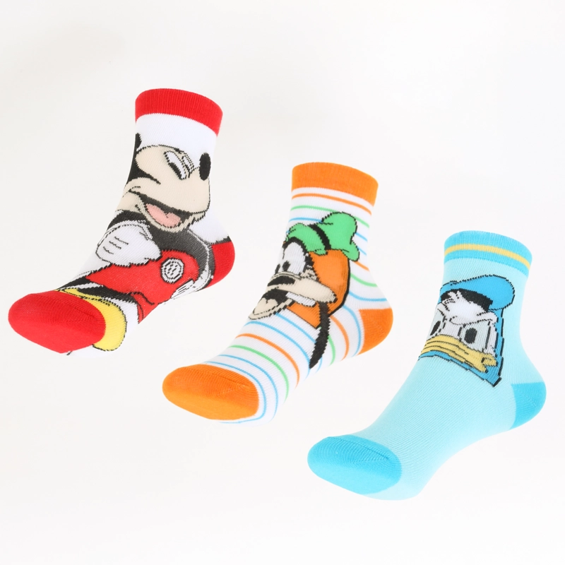 TRIPACK CALCETINES NIÑO MICKEY DONALD & GOOFY BLANCO DISNEY - 1