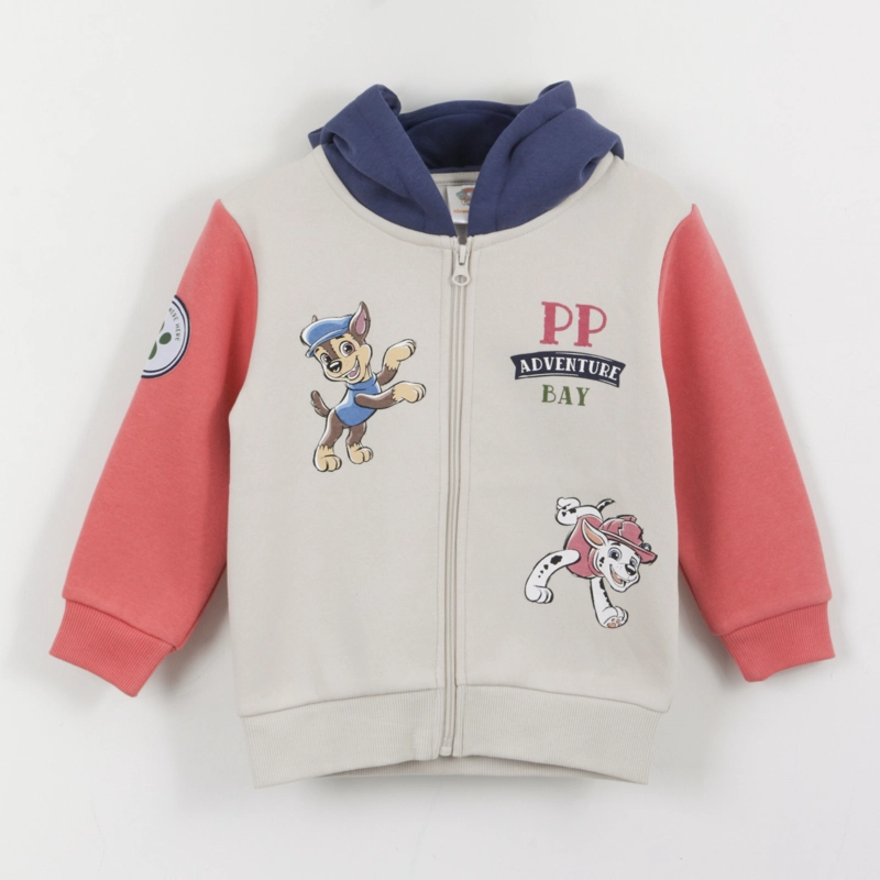 POLERON CON CIERRE NIÑO ADVENTURE BAY BLANCO PAW PATROL - 1