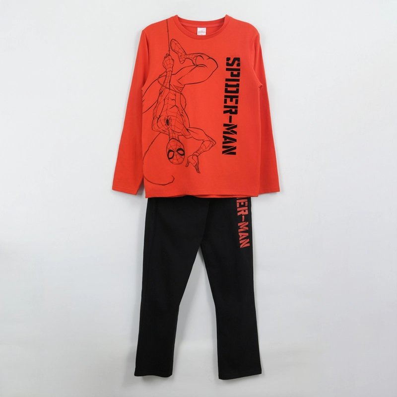 PIJAMA MANGA LARGA NIÑO HANGING SPIDERMAN ROJO MARVEL - 1