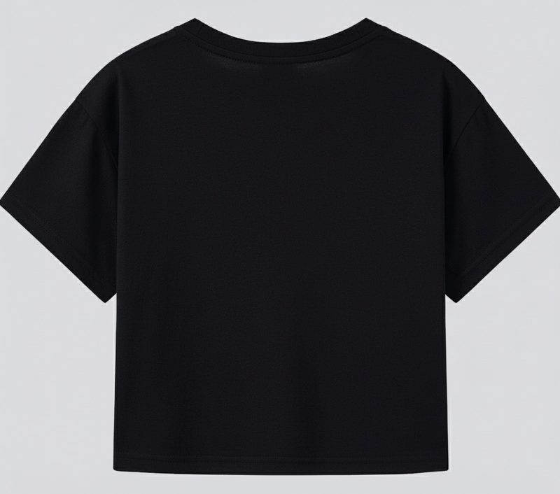 POLERA MANGA CORTA NIÑA HUNTR/X NEGRO KPOP DEMON HUNTERS - 3