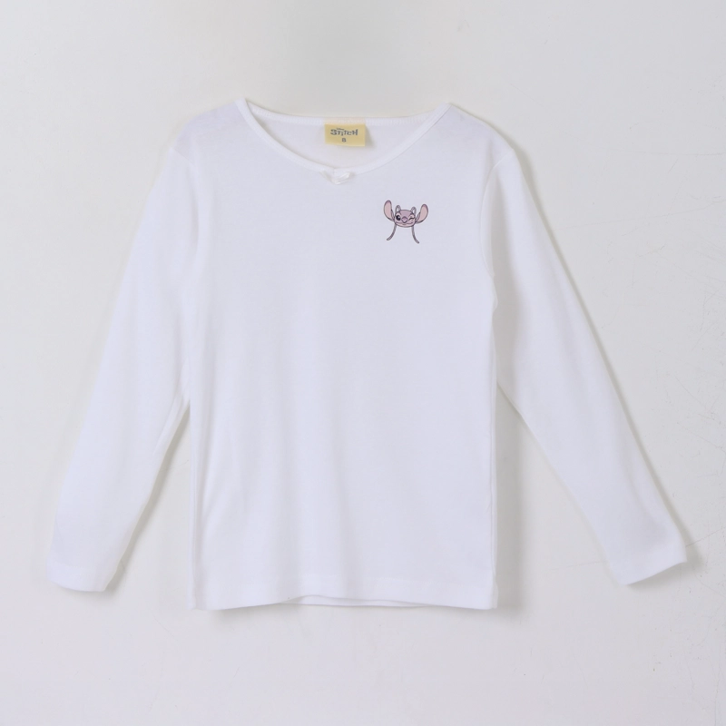 BIPACK CAMISETA NIÑA MANGA LARGA BLANCO LILO & STITCH - 2
