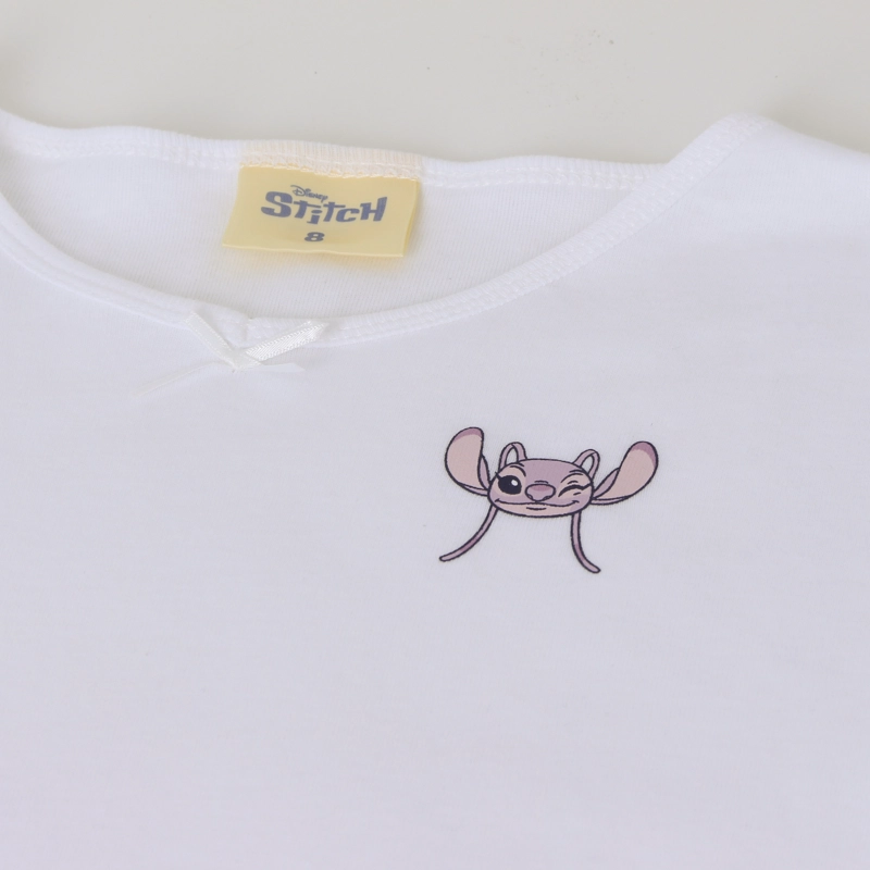 BIPACK CAMISETA NIÑA MANGA LARGA BLANCO LILO & STITCH - 4