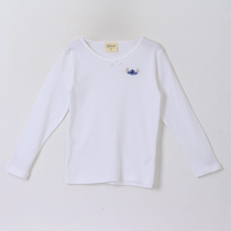 BIPACK CAMISETA NIÑA MANGA LARGA BLANCO LILO & STITCH - 5