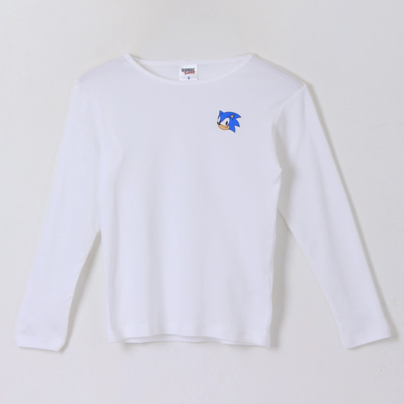BIPACK CAMISETA NIÑO MANGA LARGA BLANCO SONIC - 5