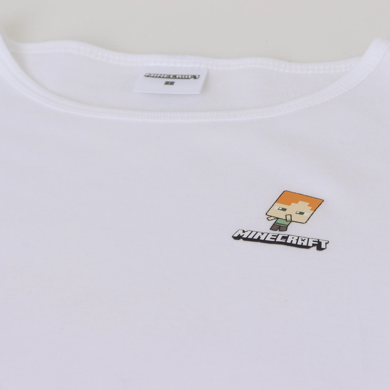 BIPACK CAMISETA NIÑO MANGA LARGA BLANCO MINECRAFT - 4