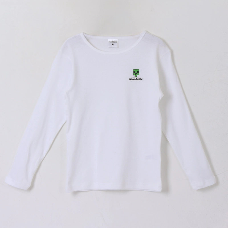 BIPACK CAMISETA NIÑO MANGA LARGA BLANCO MINECRAFT - 5