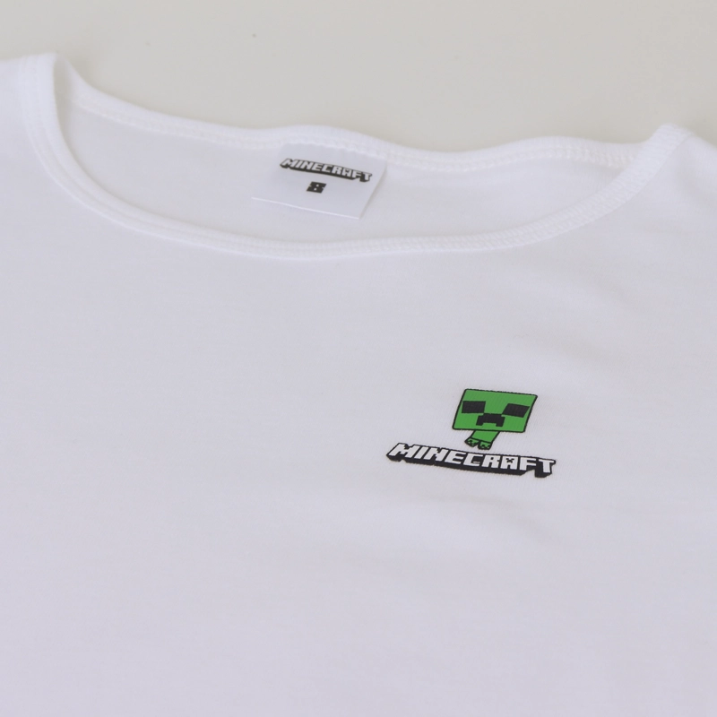 BIPACK CAMISETA NIÑO MANGA LARGA BLANCO MINECRAFT - 7
