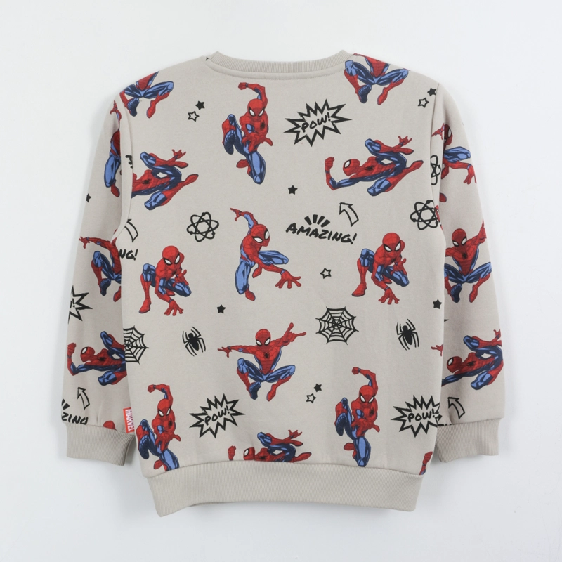 POLERON CERRADO NIÑO FULL PRINT SPIDERMAN BLANCO MARVEL - 2