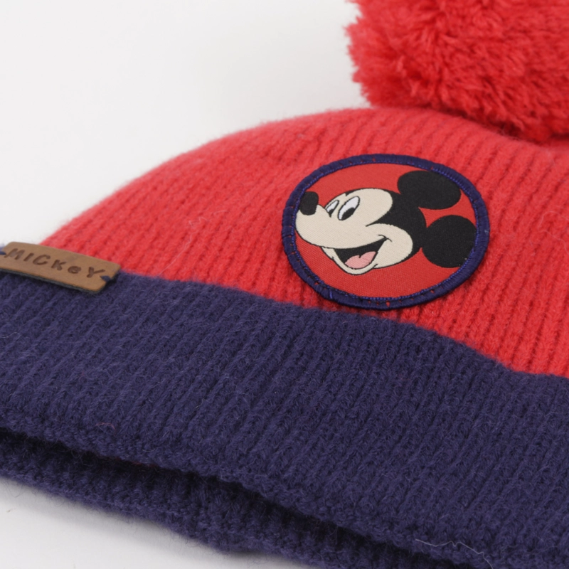 GORRO CON POMPON NIÑO MICKEY MOUSE ROJO DISNEY - 3