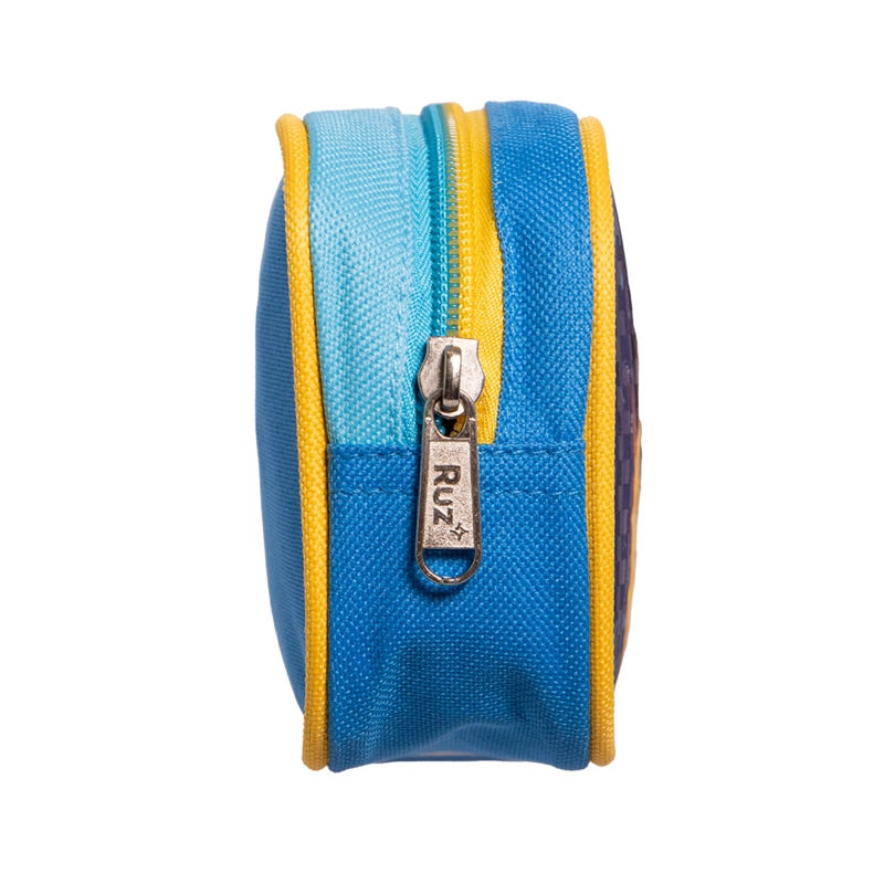 ESTUCHE ESCOLAR NIÑO OVER POWER AZUL SONIC - 3