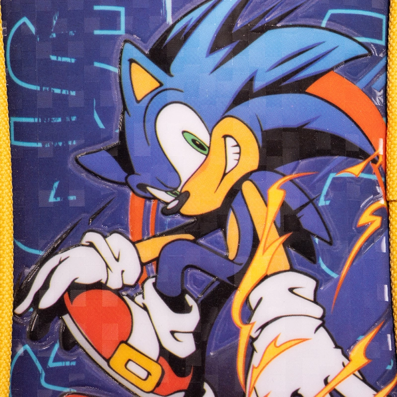 ESTUCHE ESCOLAR NIÑO OVER POWER AZUL SONIC - 6