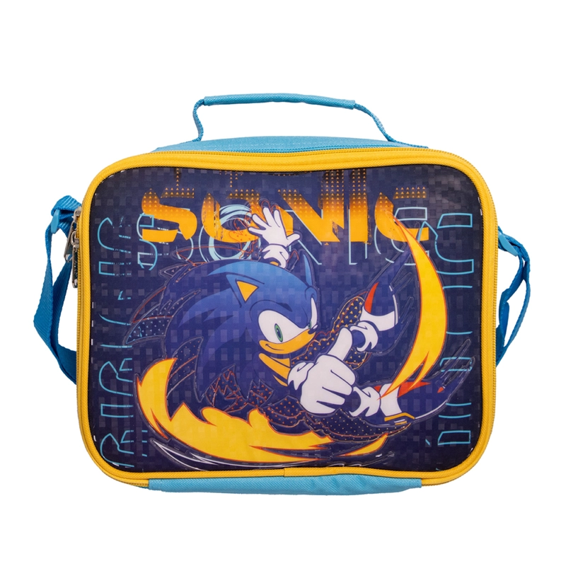 LONCHERA ESCOLAR NIÑO OVER POWER AZUL SONIC - 1