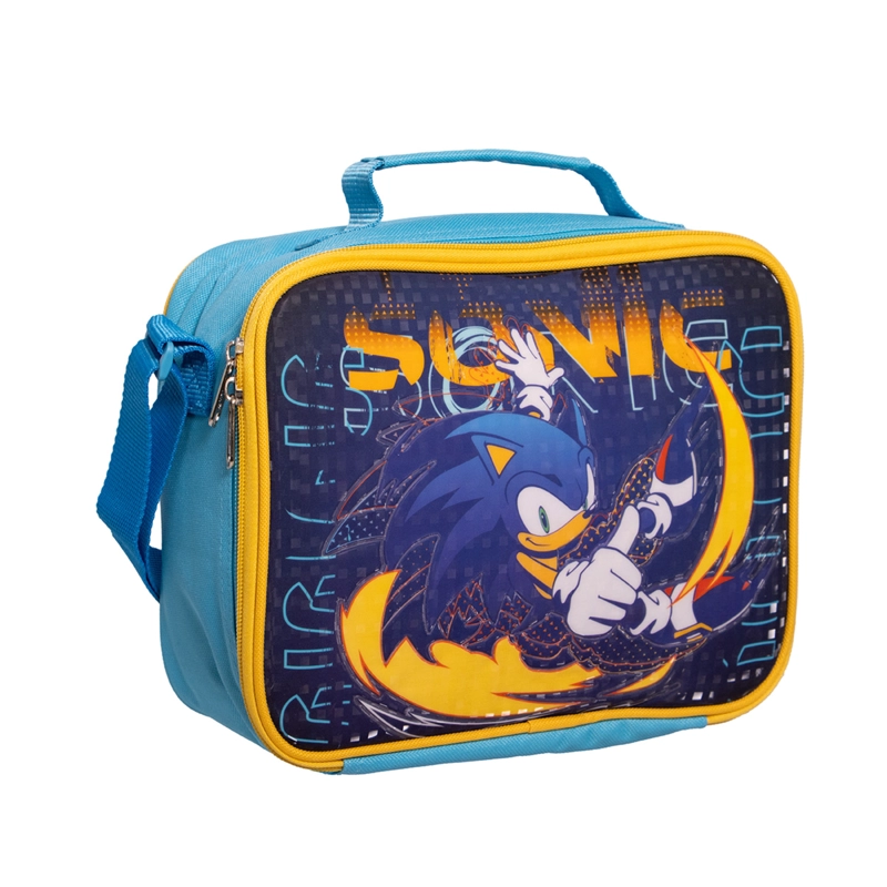 LONCHERA ESCOLAR NIÑO OVER POWER AZUL SONIC - 2
