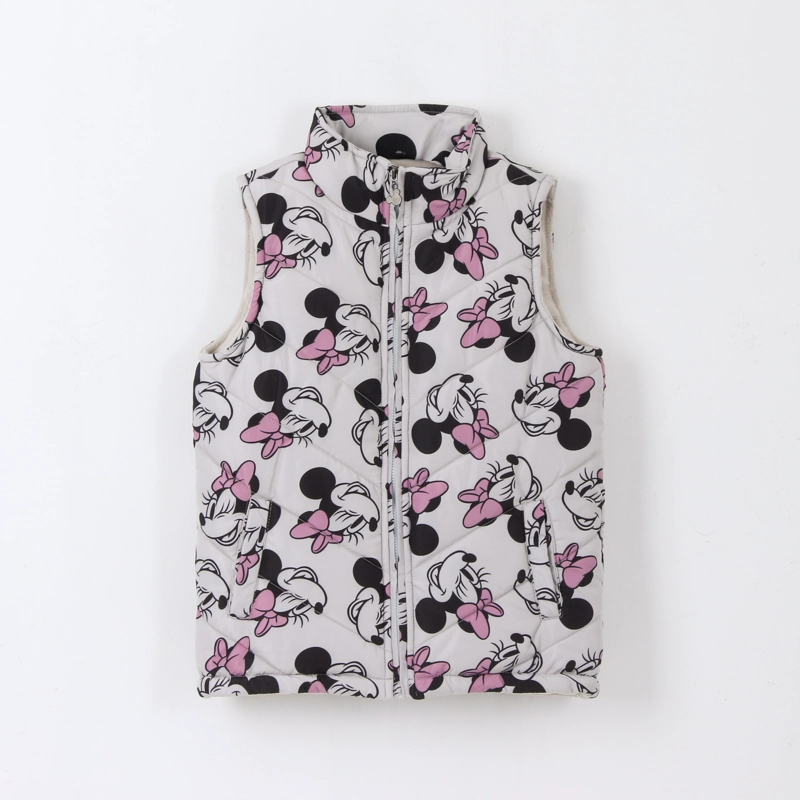 PARKA SIN MANGAS NIÑA FULL PRINT MINNIE GRIS DISNEY - 1