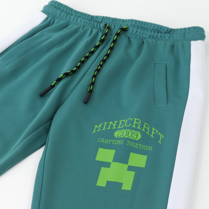 PANTALON DE BUZO NIÑO DEPORTIVO VERDE MINECRAFT - 3