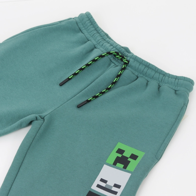 CONJUNTO BUZO NIÑO PERSONAJES VERDE MINECRAFT - 4
