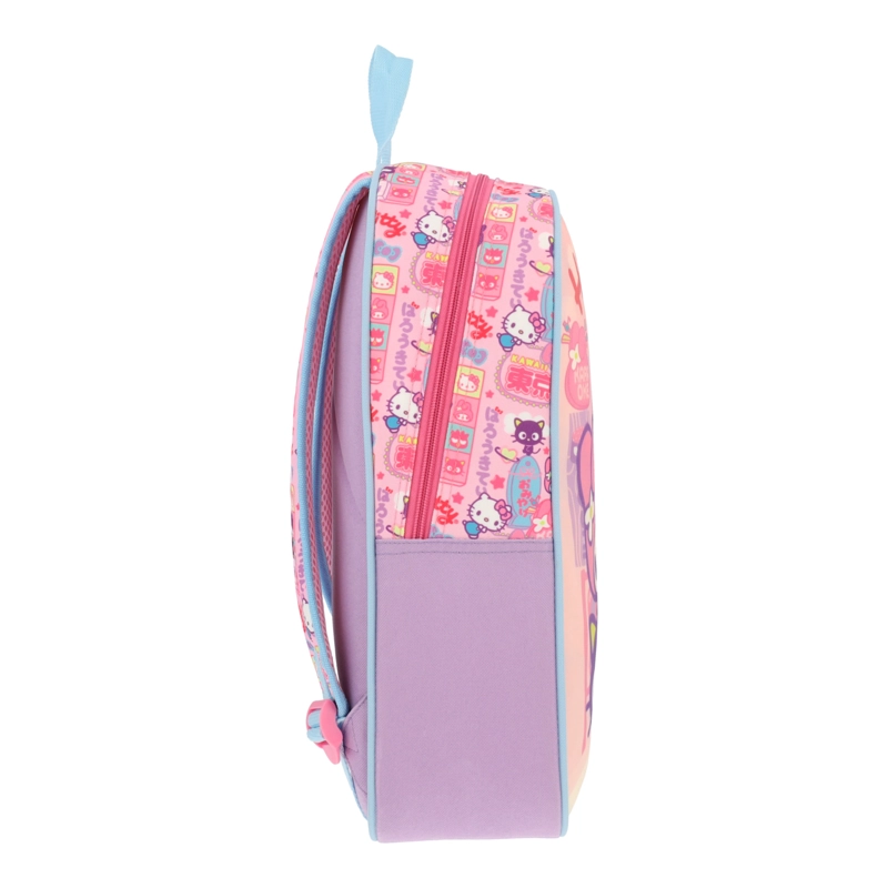 MOCHILA ESCOLAR NIÑA ROSADO FRIENDS & HELLO KITTY - 3