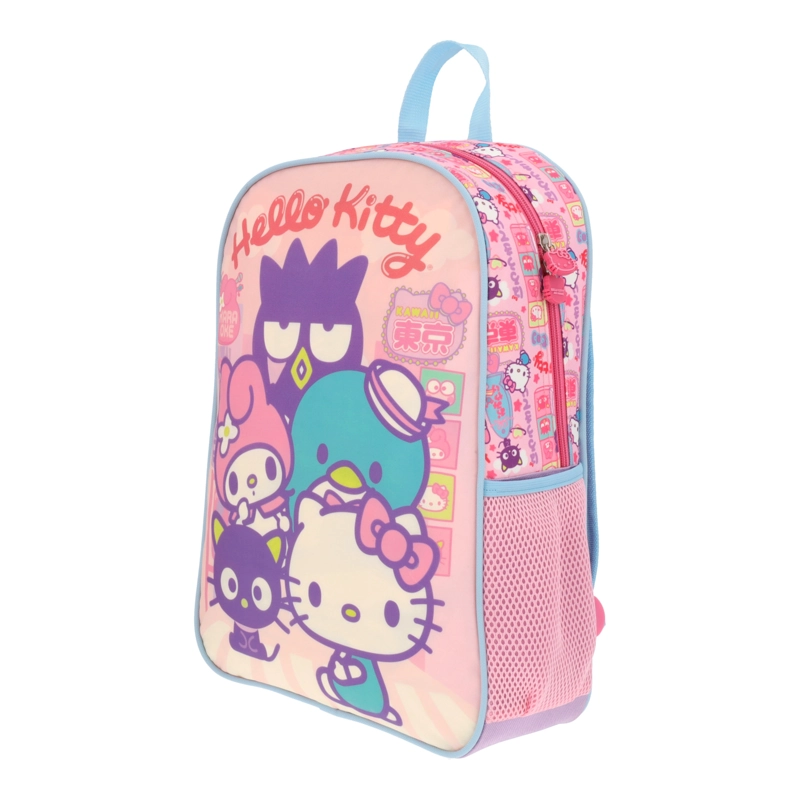 MOCHILA ESCOLAR NIÑA ROSADO FRIENDS & HELLO KITTY - 8