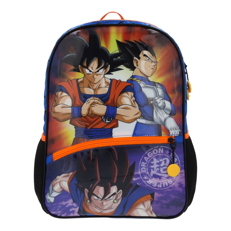MOCHILA ESCOLAR NIÑO GOKU VEGETA AZUL DRAGON BALL SUPER - 1