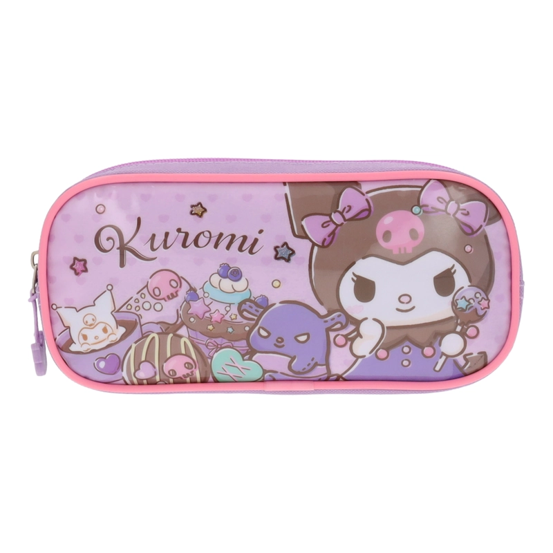 ESTUCHE ESCOLAR NIÑA KUROMI MORADO HELLO KITTY - 1