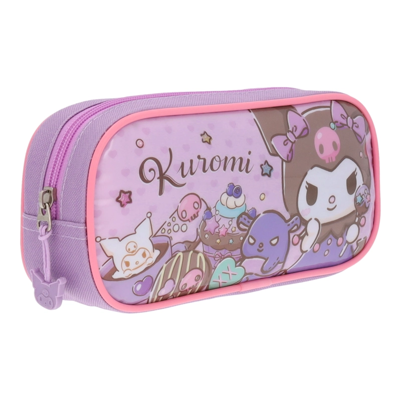 ESTUCHE ESCOLAR NIÑA KUROMI MORADO HELLO KITTY - 2