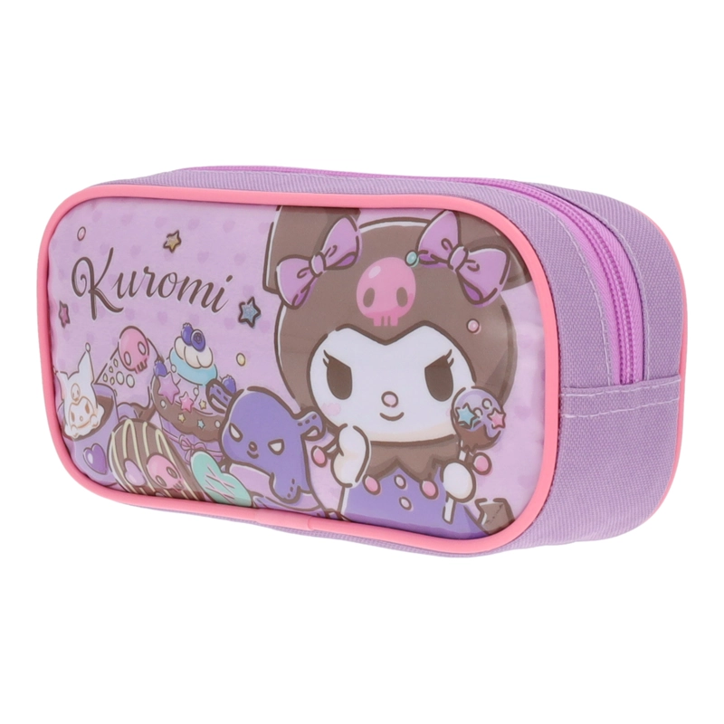 ESTUCHE ESCOLAR NIÑA KUROMI MORADO HELLO KITTY - 8