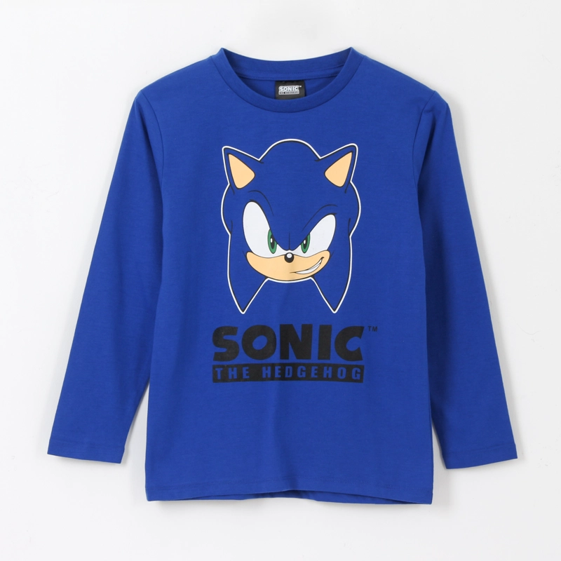 POLERA MANGA LARGA NIÑO PERSONAJE AZUL SONIC - 1