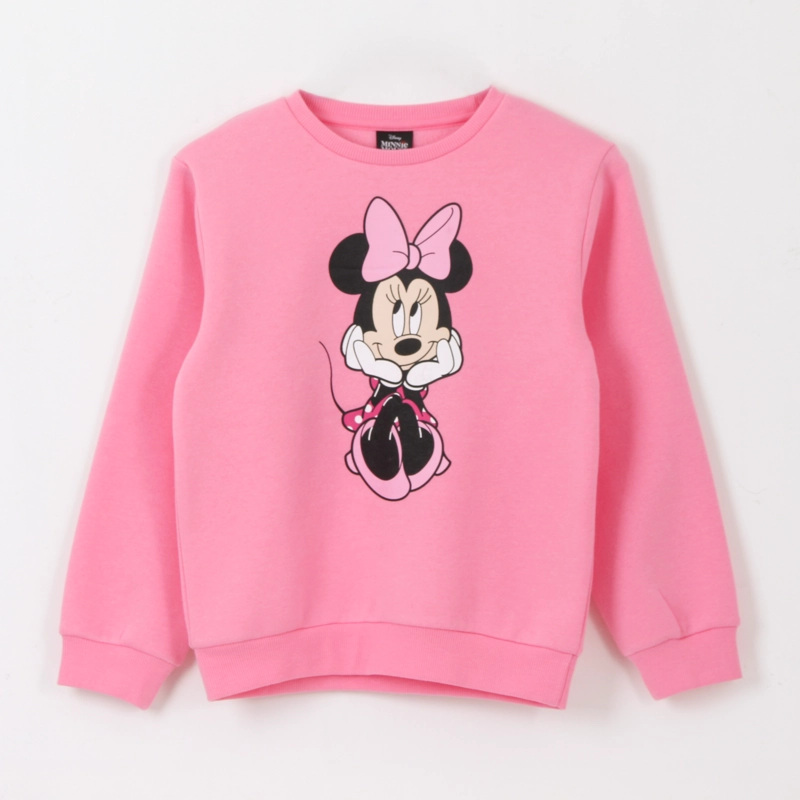POLERON CERRADO NIÑA MINNIE PENSANDO ROSADO DISNEY - 1