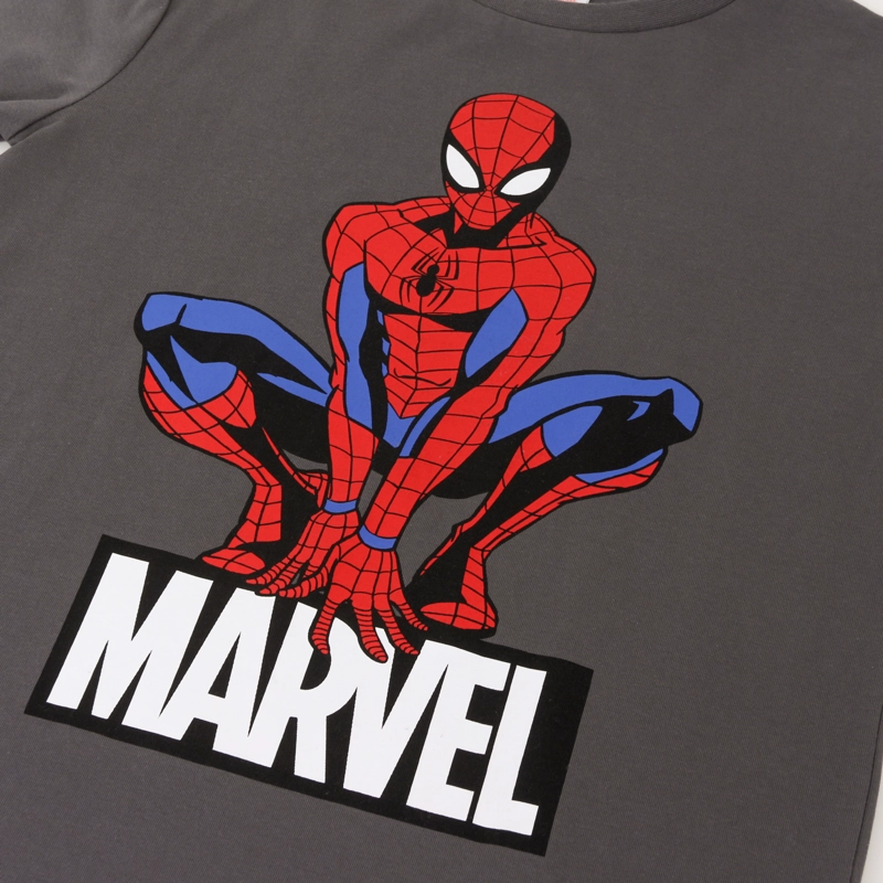 POLERA MANGA LARGA NIÑO SPIDERMAN POSE GRIS MARVEL - 3