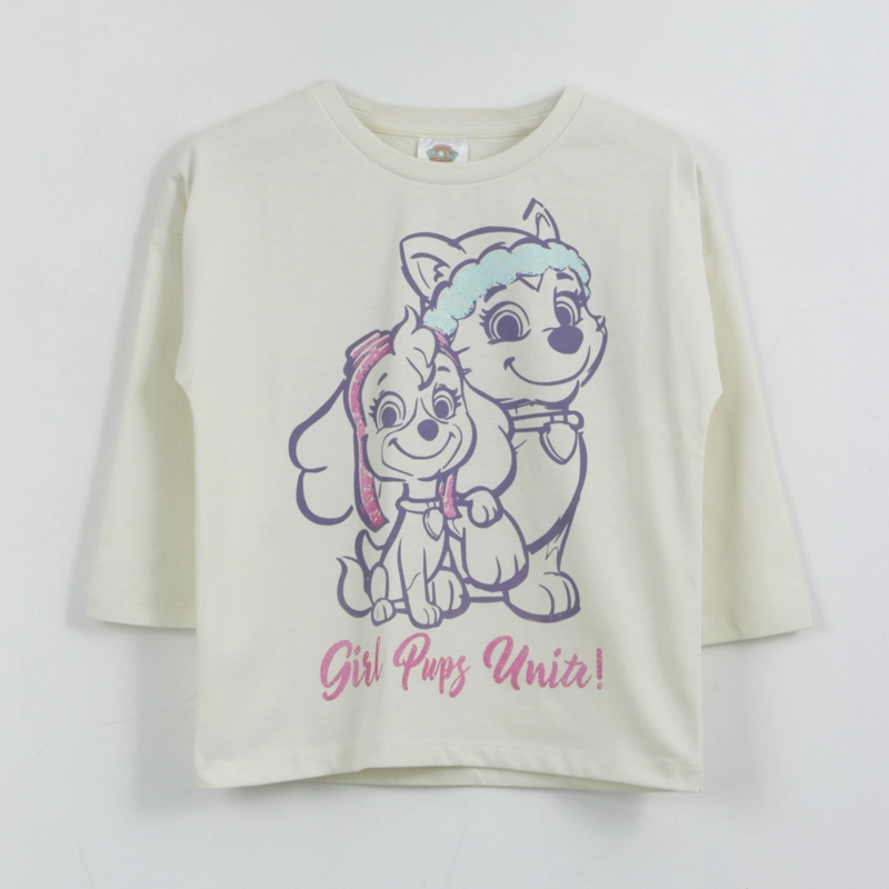 POLERA MANGA LARGA NIÑA EVEREST & SKYE BLANCO PAW PATROL - 1