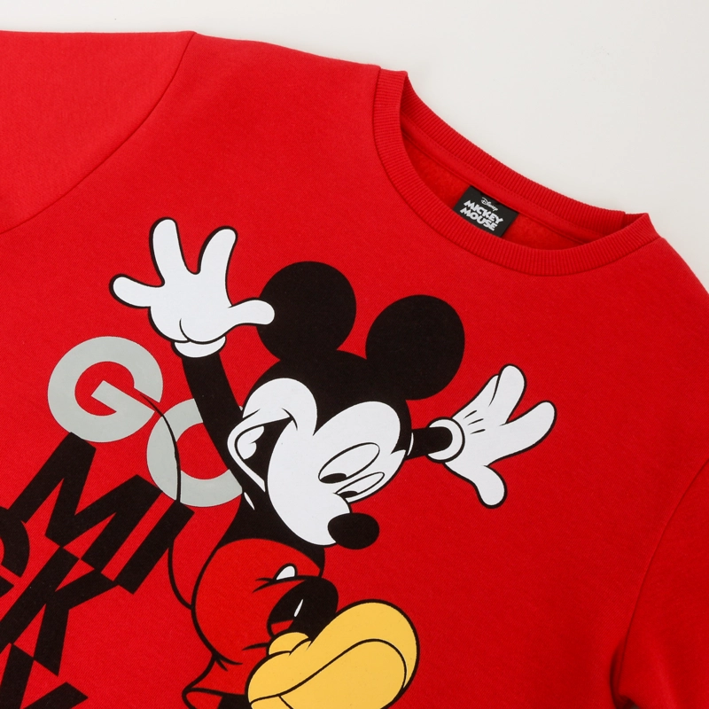 POLERON CERRADO NIÑO MICKEY MOUSE SALTANDO ROJO DISNEY - 3