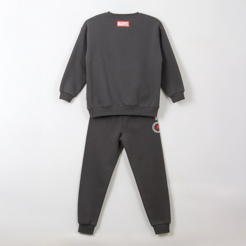 CONJUNTO BUZO NIÑO SPIDERMAN FACE GRIS MARVEL - 2