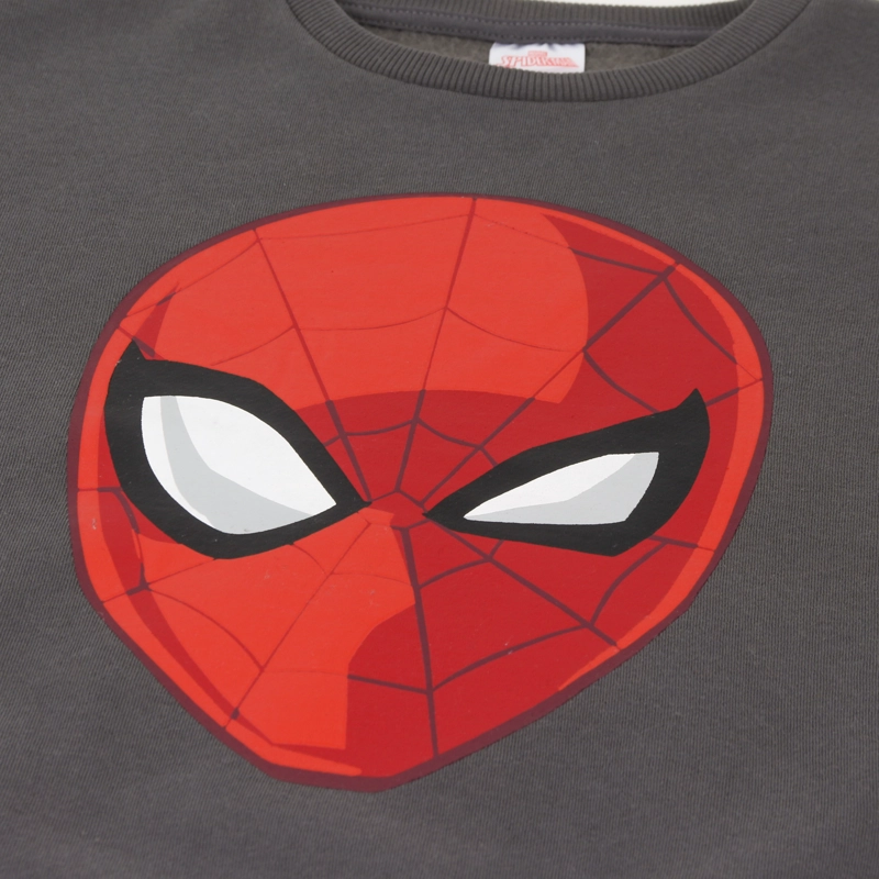 CONJUNTO BUZO NIÑO SPIDERMAN FACE GRIS MARVEL - 3